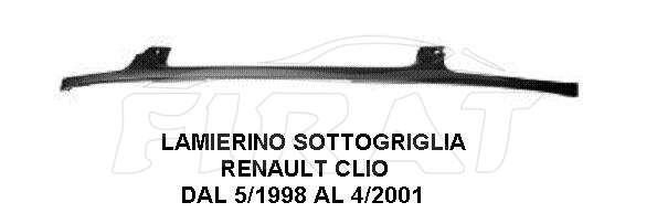 LAMIERINO SOTTOGRIGLIA RENAULT CLIO 98 - 01